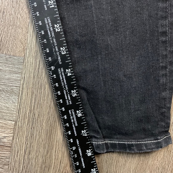 True Religion Jeans Womens 31 Black Jennie Curvy Mid Rise Super Skinny White - Picture 6 of 6